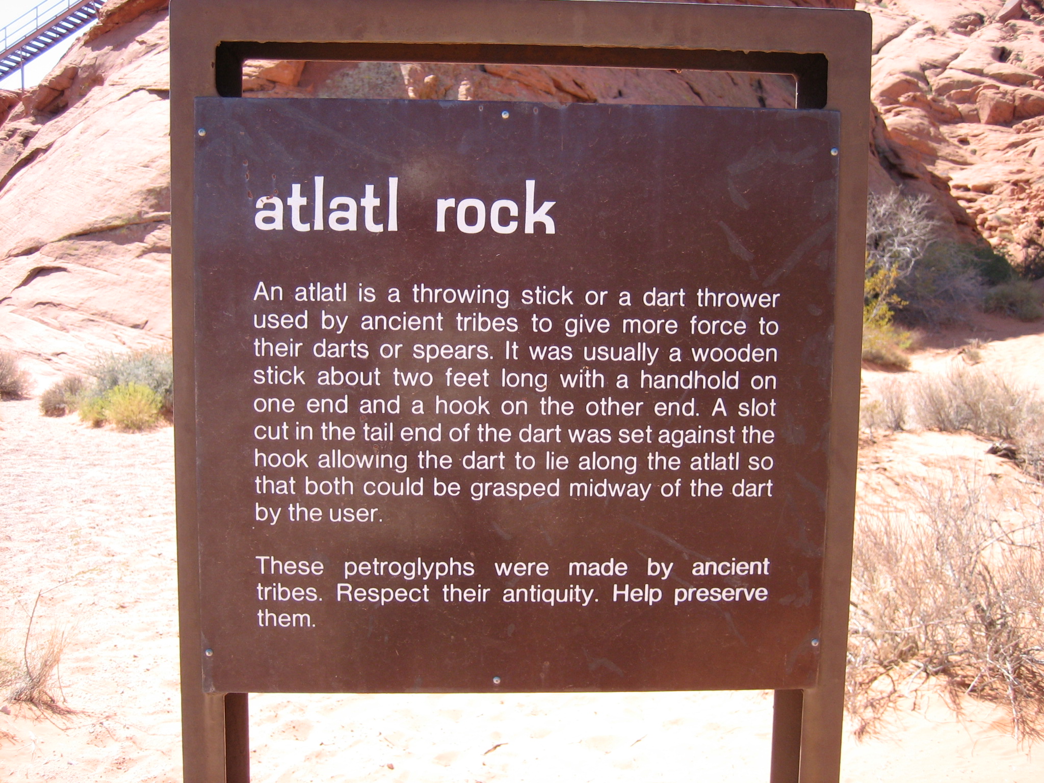 Atlatl Rock Info